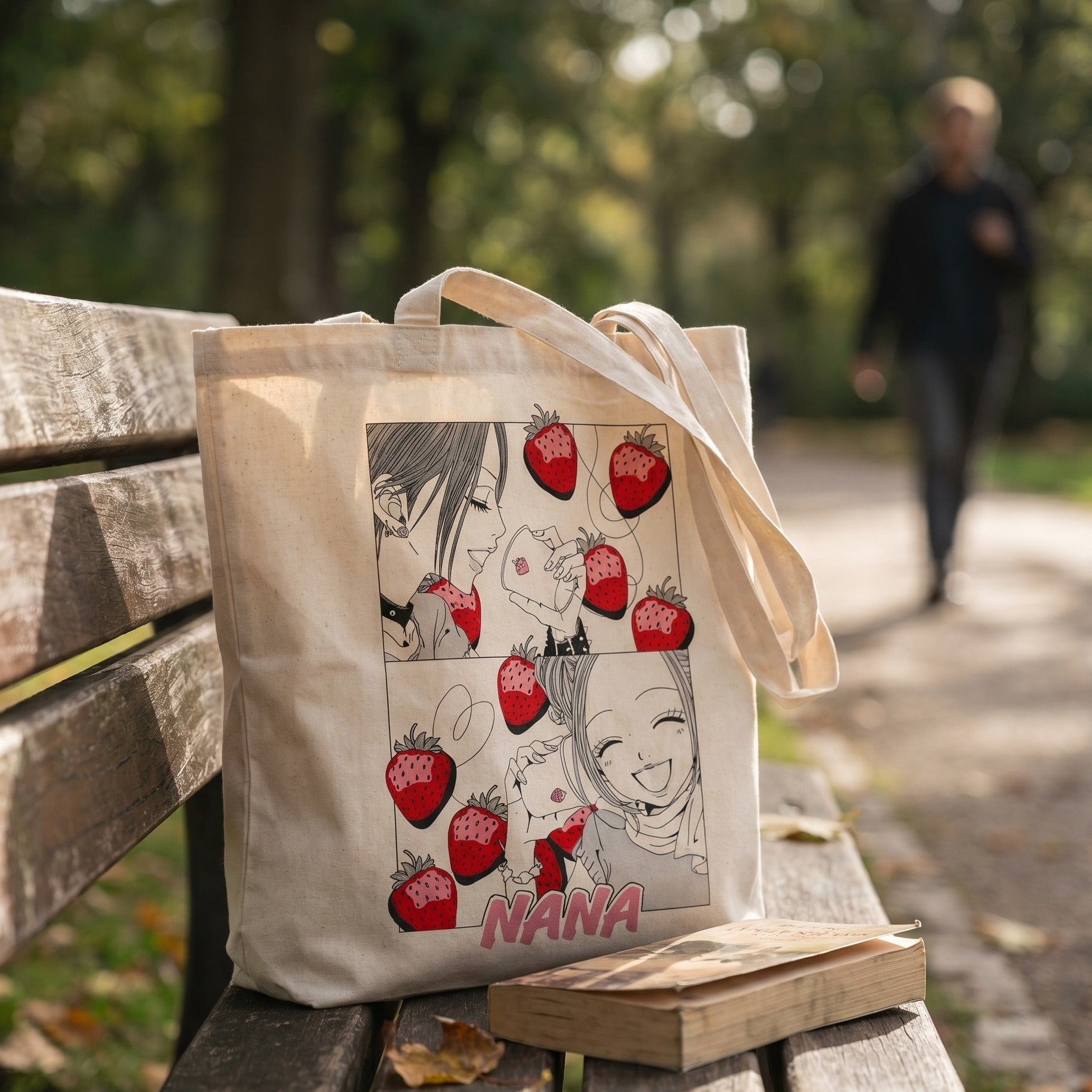 Imagen del producto Bolsa de tela Strawberry Cups para fans de NANA