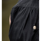 Product image Medieval Stand-Up Collar Lace-Up Shirt Louis Sleeveless Black