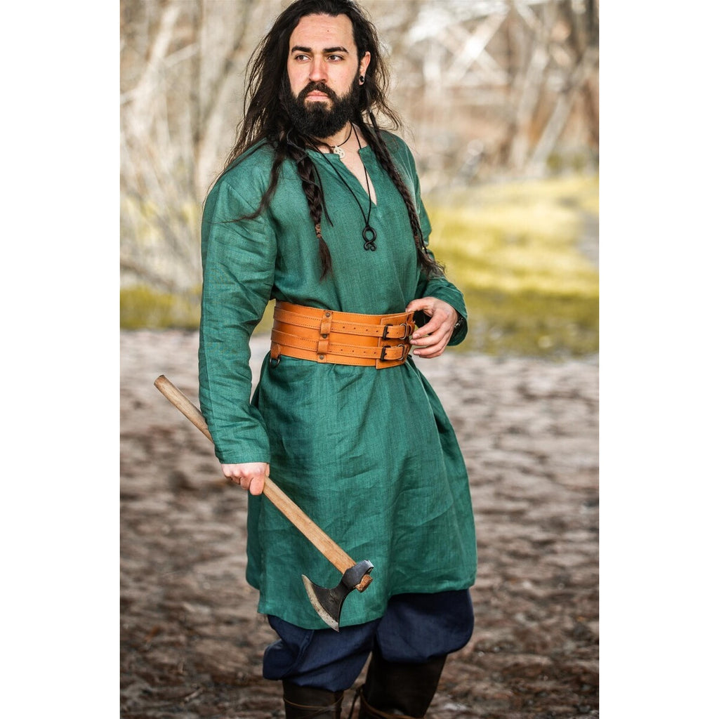 Product image Medieval Linen Tunic Halvar green