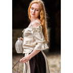 Imagen del producto Blusa medieval de tirantes Prina beige