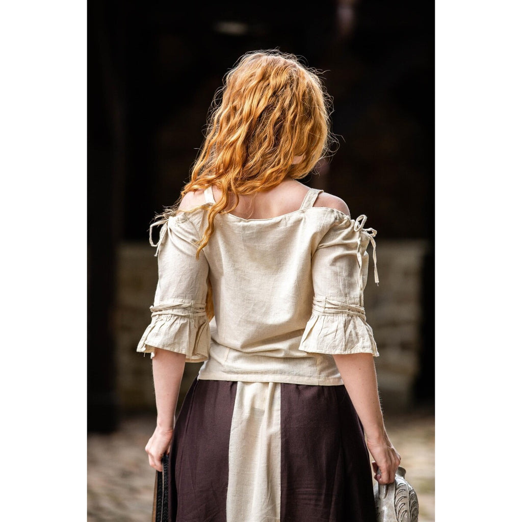 Imagen del producto Blusa medieval de tirantes Prina beige