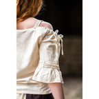 Imagen del producto Blusa medieval de tirantes Prina beige