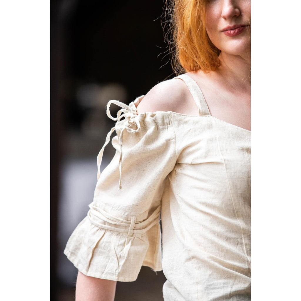 Imagen del producto Blusa medieval de tirantes Prina beige