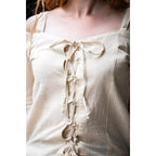 Imagen del producto Blusa medieval de tirantes Prina beige