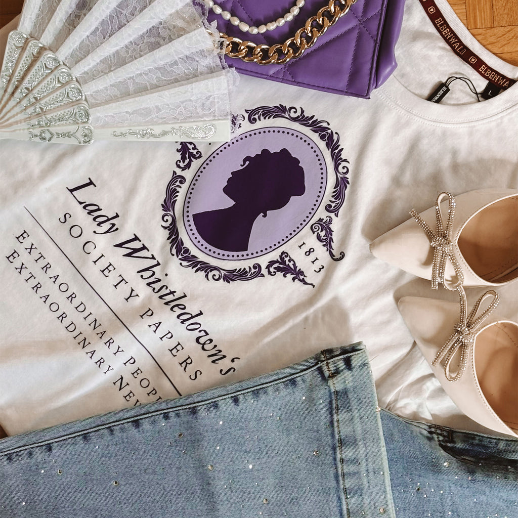 Imagen del producto Camiseta Society Papers para fans de Los Bridgerton