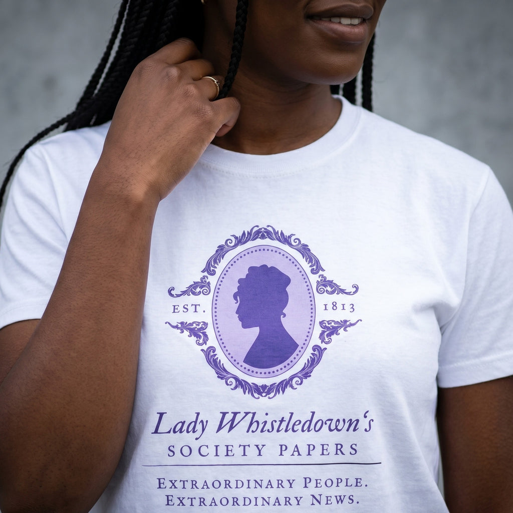 Imagen del producto Camiseta Society Papers para fans de Los Bridgerton