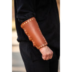 Imagen del producto Brazalete medieval de cuero Mar marrón
