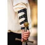 Imagen del producto Brazalete medieval de cuero Mar negro