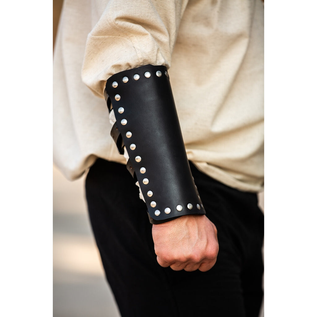Imagen del producto Brazalete medieval de cuero Mar negro