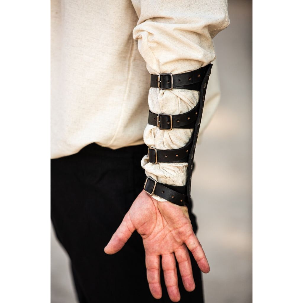 Imagen del producto Brazalete medieval de cuero Mar negro