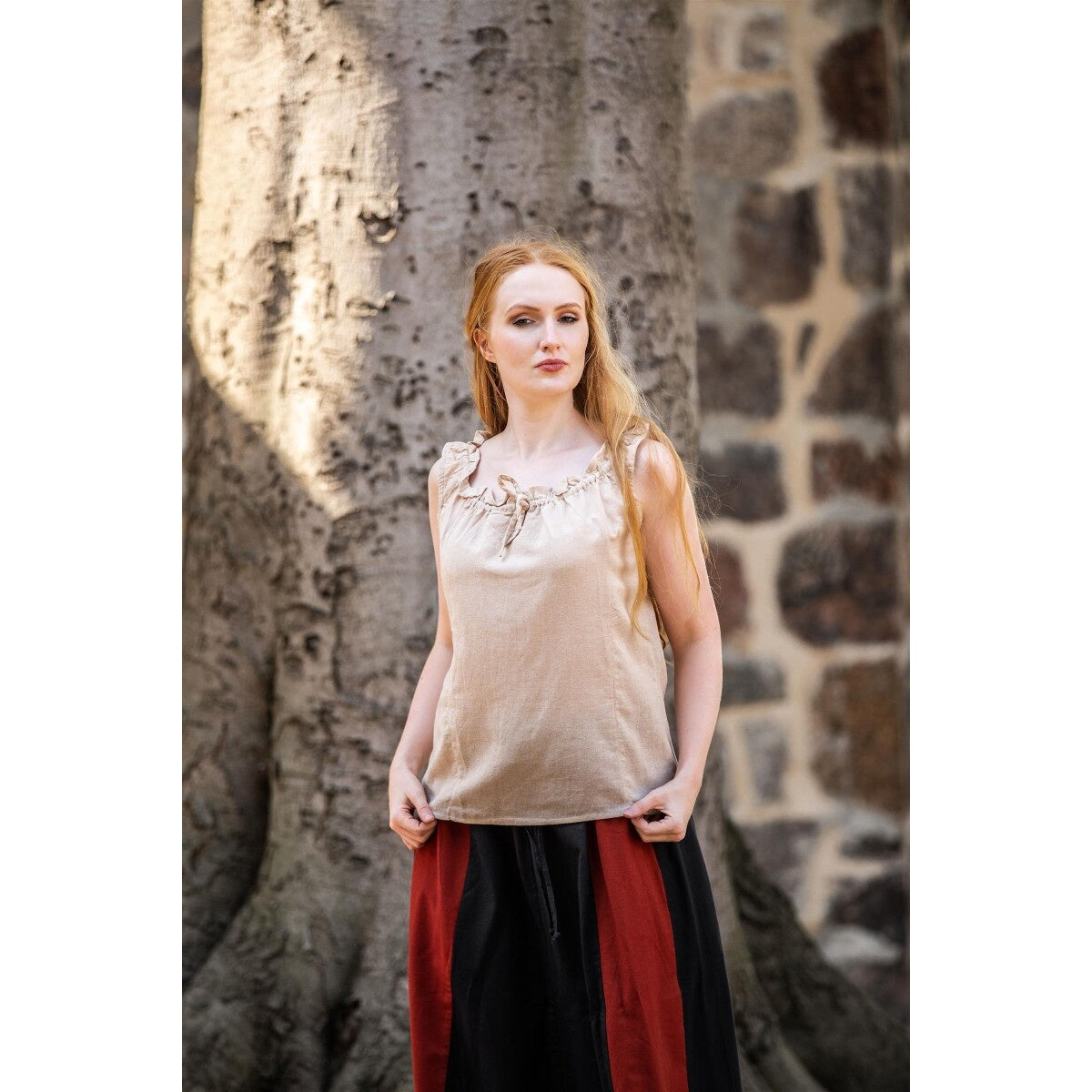 Product image Medieval Summer Blouse Adele sleeveless beige