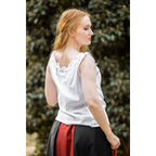 Imagen del producto Blusa de verano medieval Adele sin mangas blanca