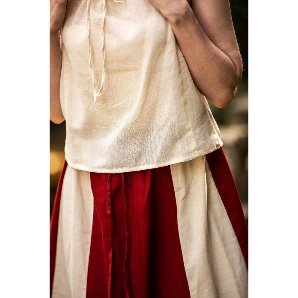 Imagen del producto Blusa medieval de verano Lotte con volantes beige