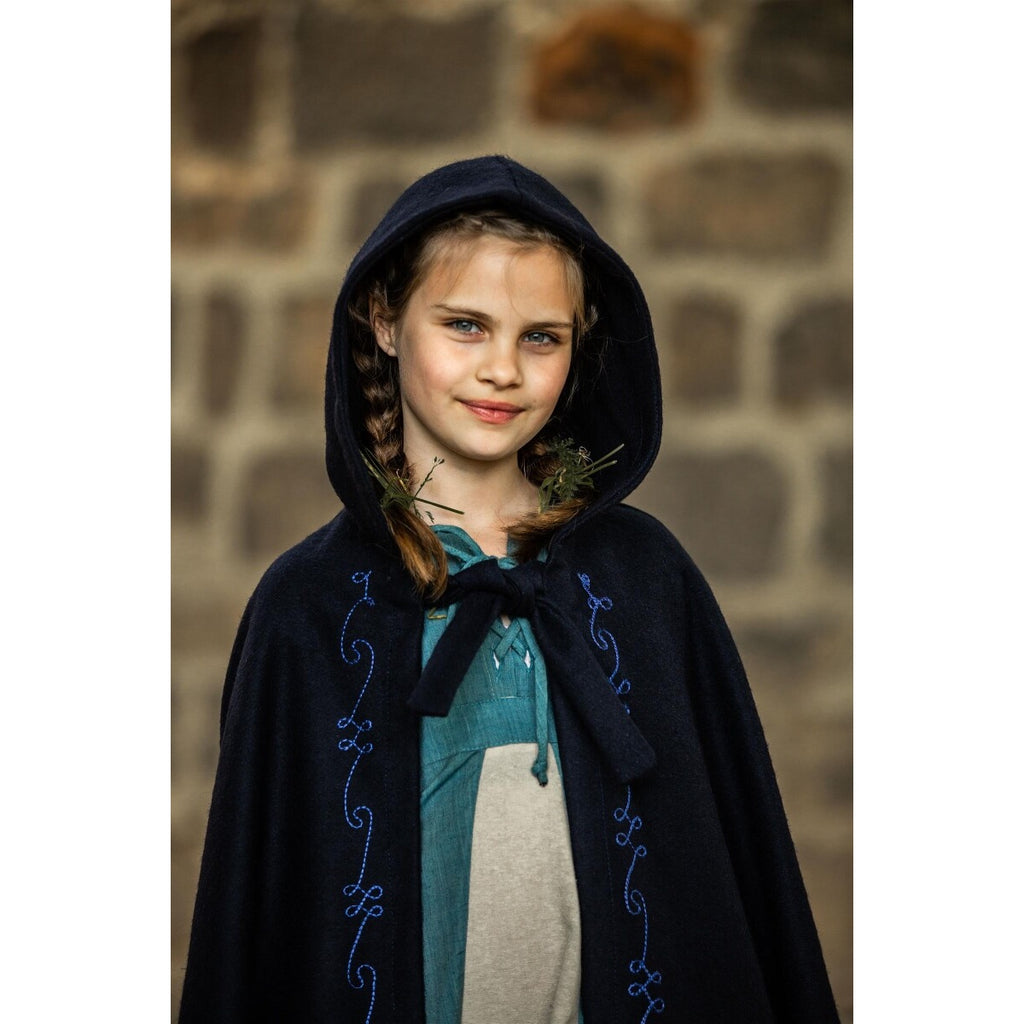 Imagen del producto Capa medieval de lana con bordado para niños