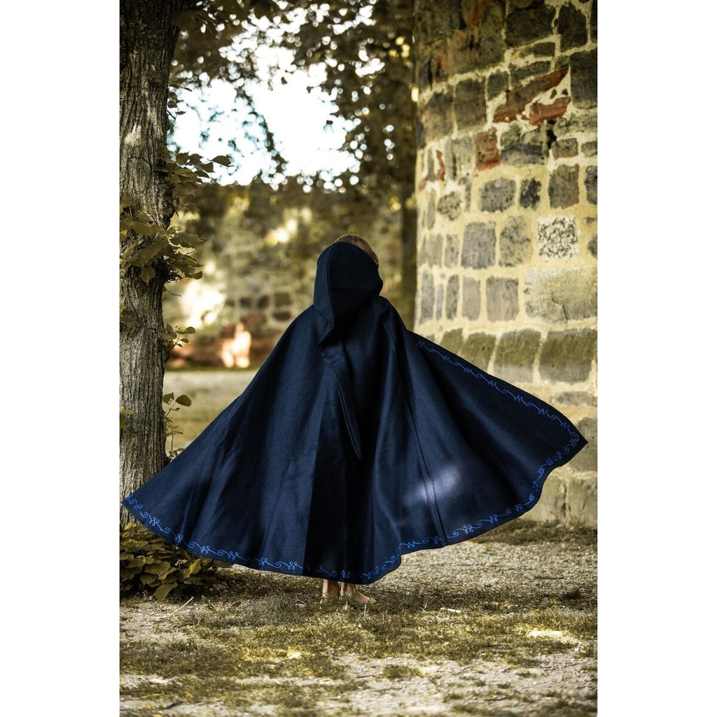 Imagen del producto Capa medieval de lana con bordado para niños