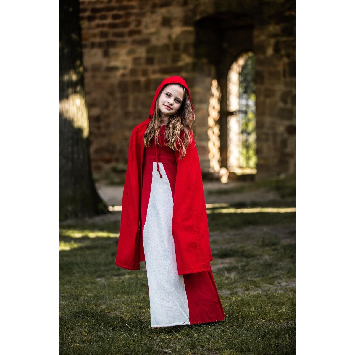 Imagen del producto Capa medieval Cecilia para niños roja