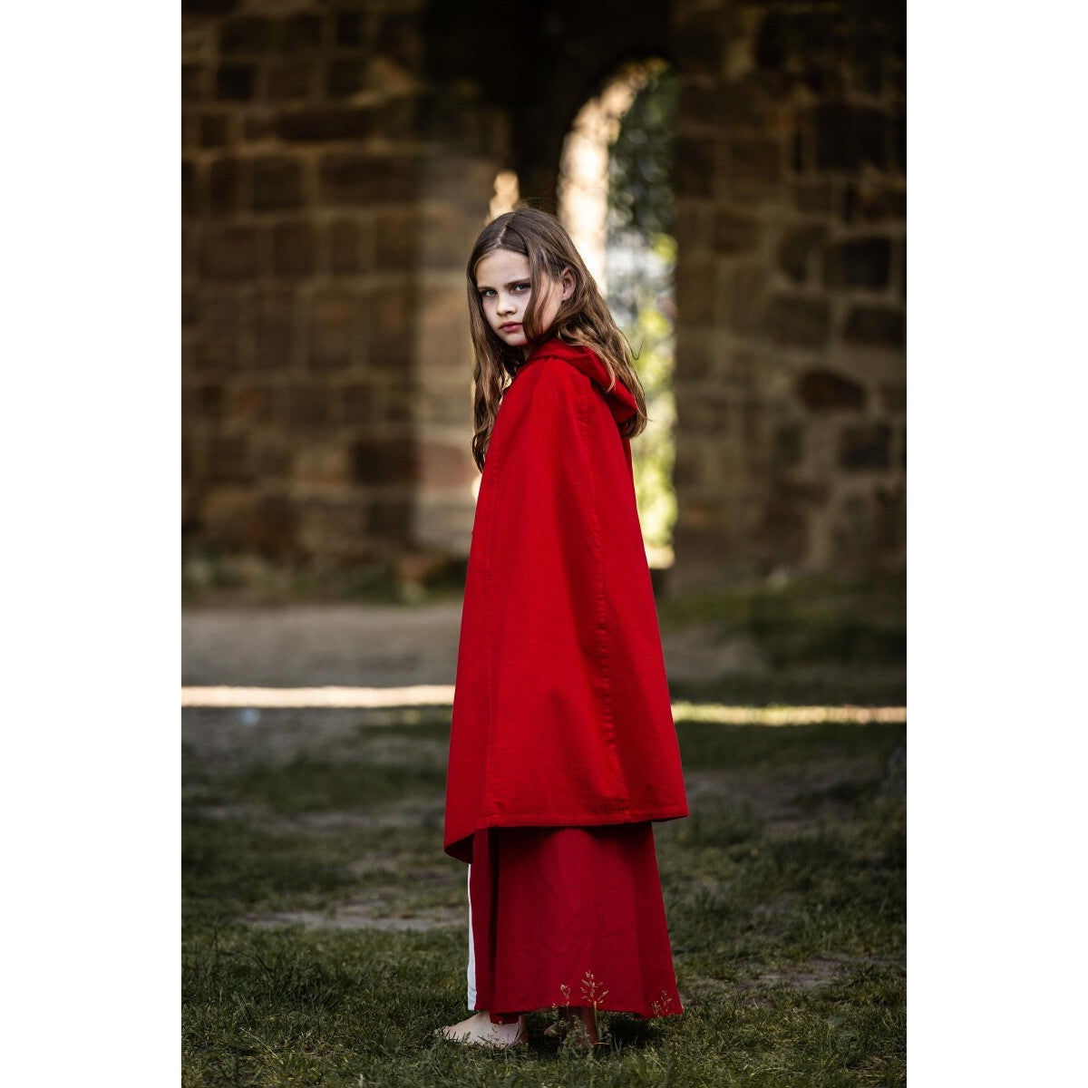 Imagen del producto Capa medieval Cecilia para niños roja