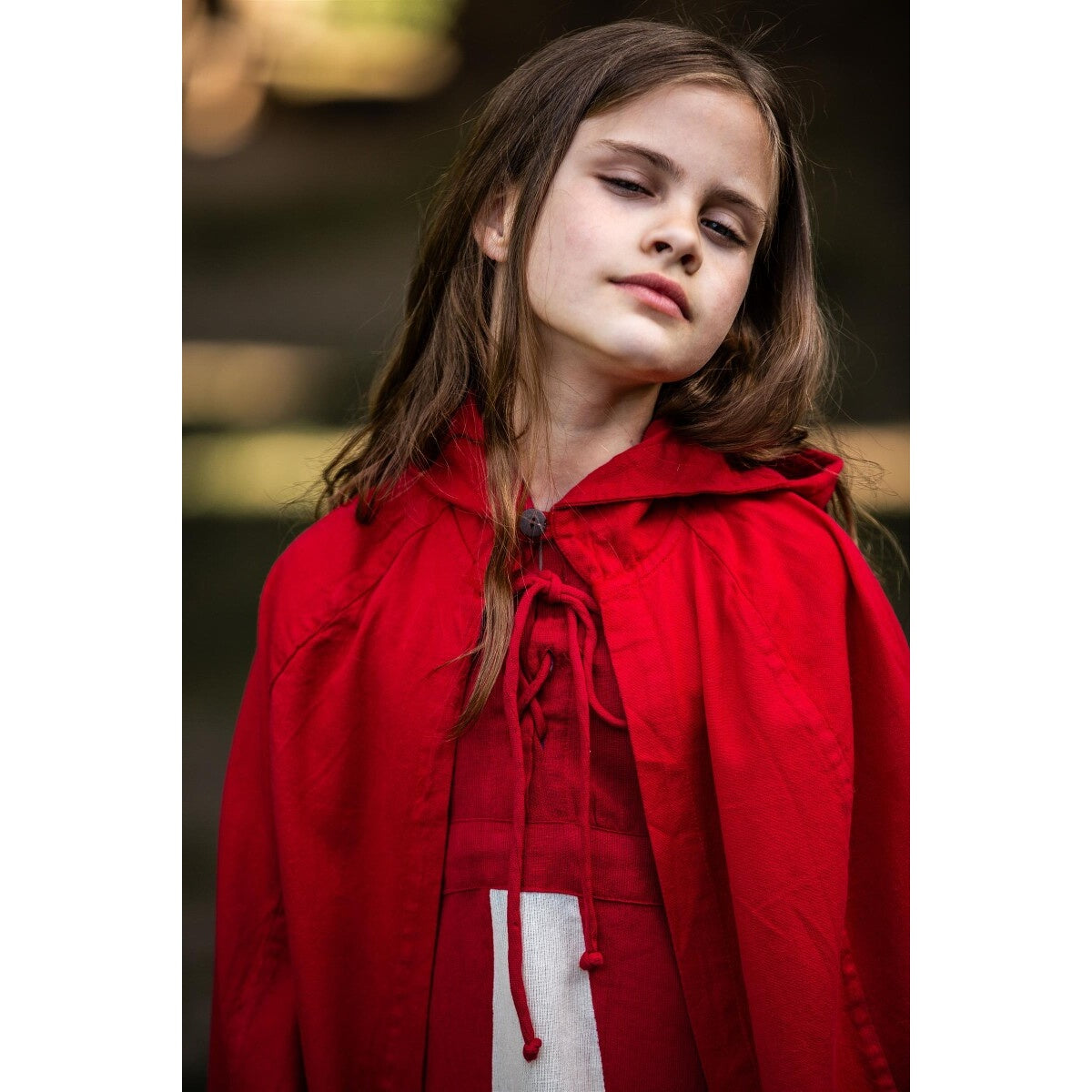 Imagen del producto Capa medieval Cecilia para niños roja
