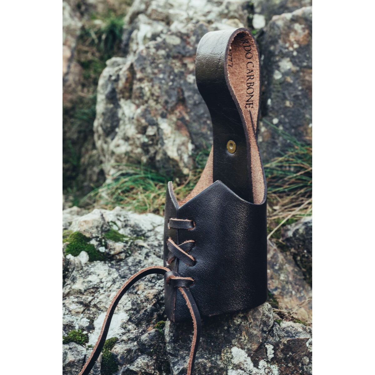 Imagen del producto Soporte medieval de cuero para cuerno para beber Hakon