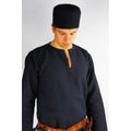 Imagen del producto Gorra medieval de fieltro de lana Hans negra