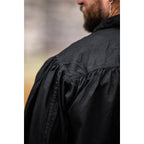 Imagen del producto Camisa medieval con cordones Arturo negra