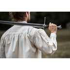 Product image Medieval Stand-Up Collar Lace-Up Shirt Bruno beige