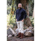 Imagen del producto Camisa medieval de algodón Ingolf tejida a mano negra