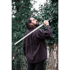 Imagen del producto Camisa medieval con cordones y cuello alto Friedrich marrón