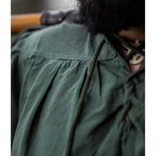 Imagen del producto Camisa medieval con cuello alto y cordones Friedrich verde