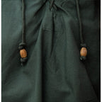 Imagen del producto Camisa medieval con cuello alto y cordones Friedrich verde