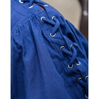 Imagen del producto Camisa medieval con cordones y ojales Adrian azul