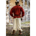 Imagen del producto Camisa medieval con cordones y ojales Adrian roja