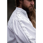 Imagen del producto Camisa medieval con cordones y ojales Adrian blanca