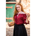 Imagen del producto Blusa medieval de manga corta Sandra roja