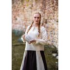 Imagen del producto Blusa medieval con encaje Bettina beige