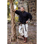 Product image Medieval Pintuck Shirt with Wooden Buttons Oswald Black