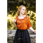 Imagen del producto Blusa medieval de manga corta Vera marrón