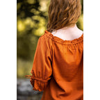 Imagen del producto Blusa medieval de manga corta Vera marrón