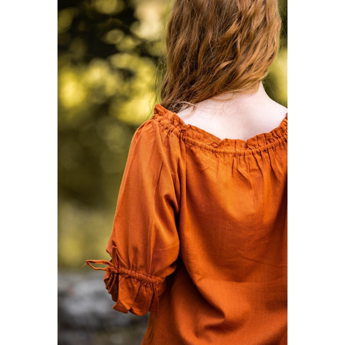 Imagen del producto Blusa medieval de manga corta Vera marrón