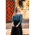 Imagen del producto Blusa medieval de manga corta Vera azul