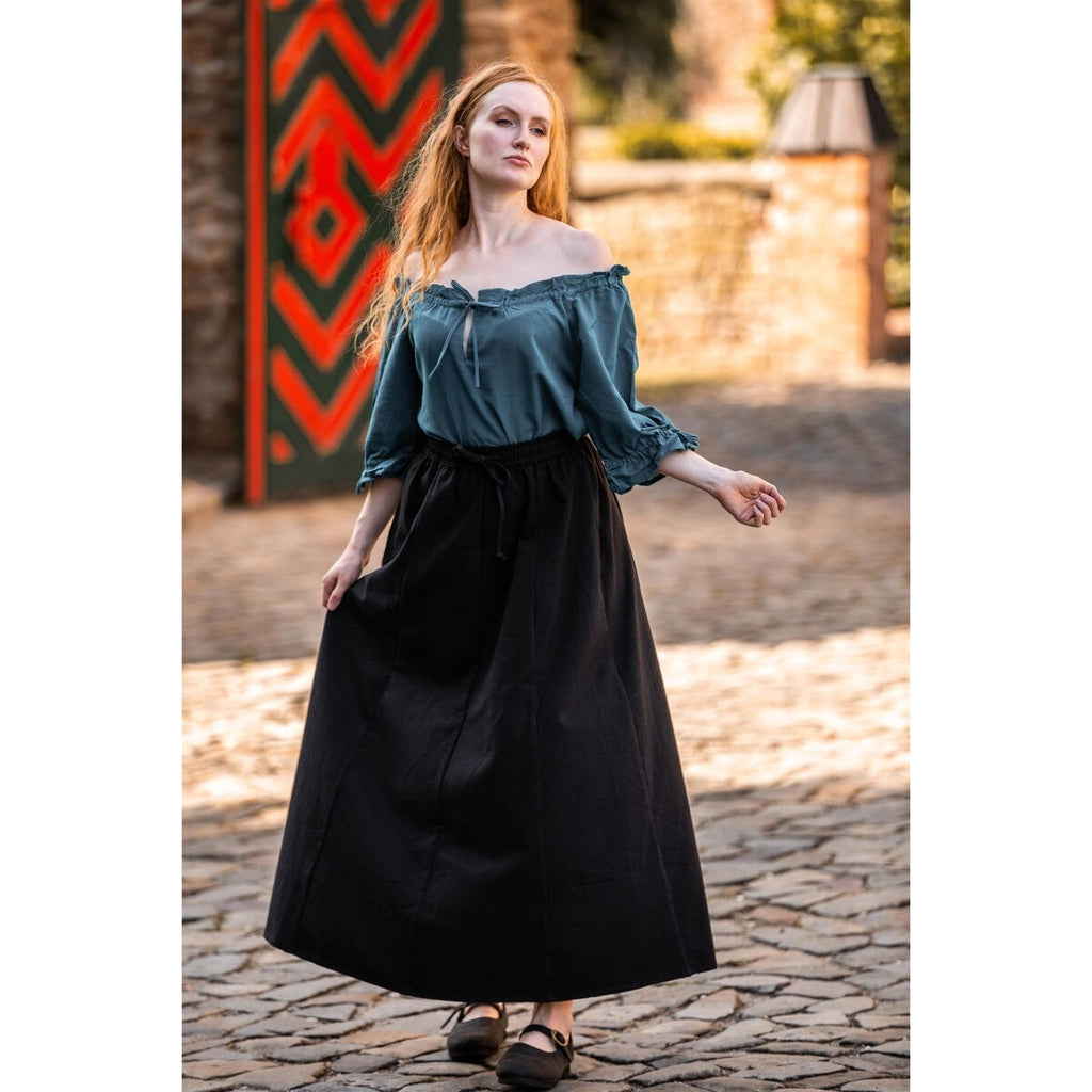 Imagen del producto Blusa medieval de manga corta Vera azul