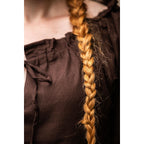 Imagen del producto Blusa medieval de manga corta Vera marrón oscuro