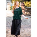 Imagen del producto Blusa medieval de manga corta Vera verde