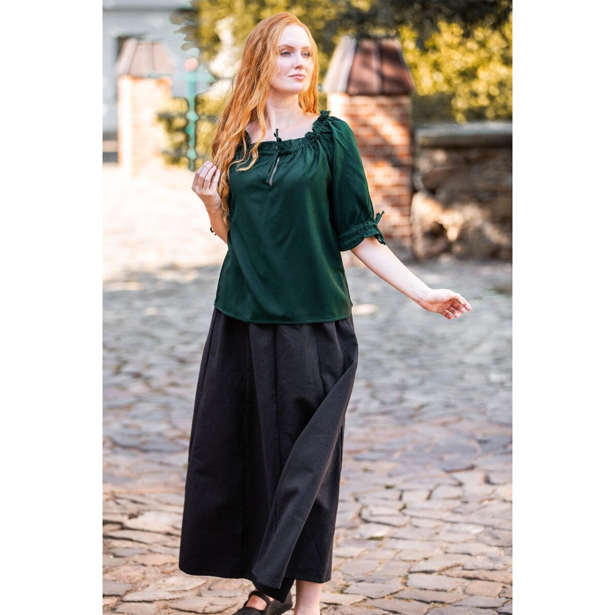 Product image Medieval Short-Sleeve Blouse Vera green