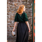 Imagen del producto Blusa medieval de manga corta Vera verde