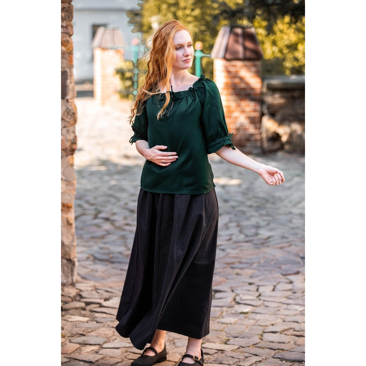 Product image Medieval Short-Sleeve Blouse Vera green