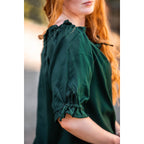 Imagen del producto Blusa medieval de manga corta Vera verde