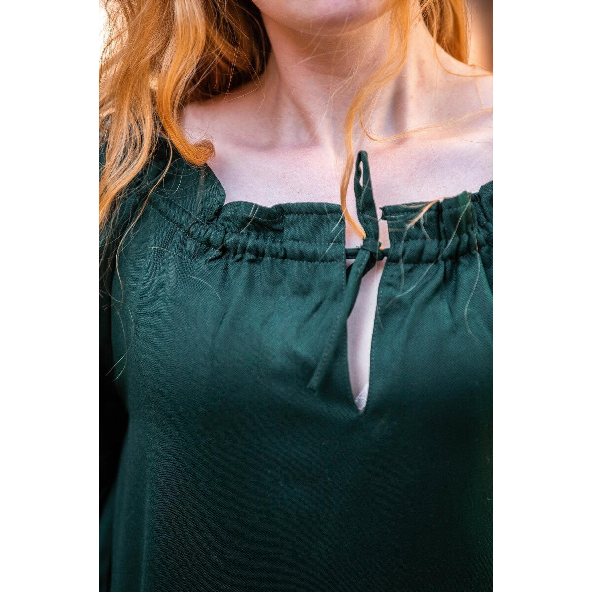 Imagen del producto Blusa medieval de manga corta Vera verde