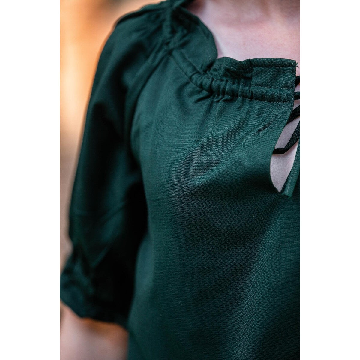 Imagen del producto Blusa medieval de manga corta Vera verde