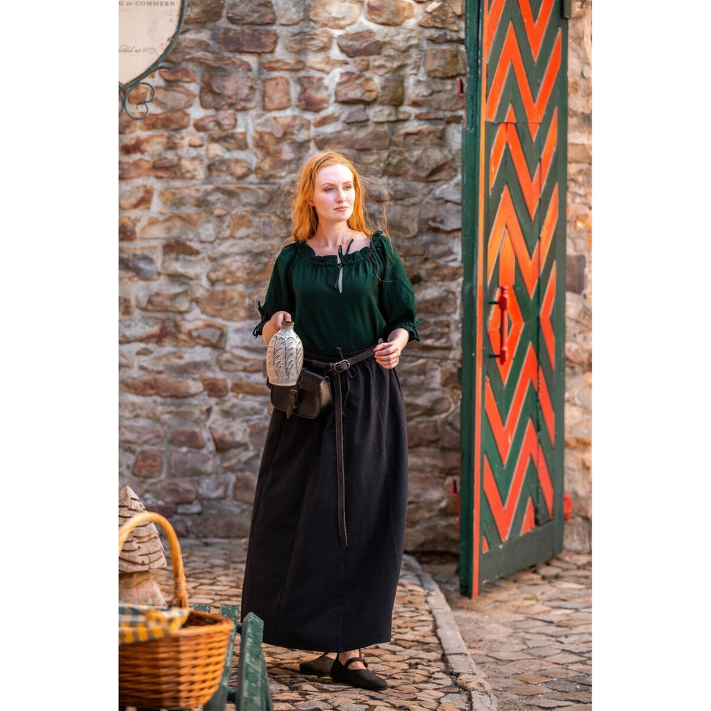 Imagen del producto Blusa medieval de manga corta Vera verde